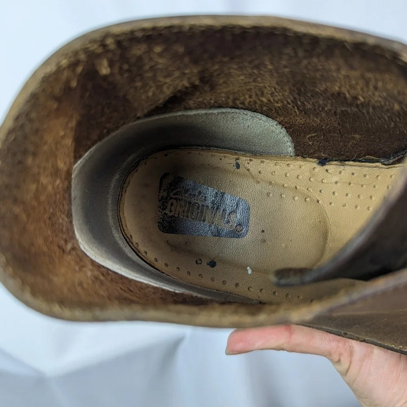 Clarks 8 Originals Desert Chukka Boots Brown Leather Beeswax Lace Up Dress Shoes - Picture 12 of 12
